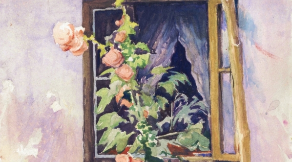  "Malwy na tle okna" Ignacego Łopieńskiego.  