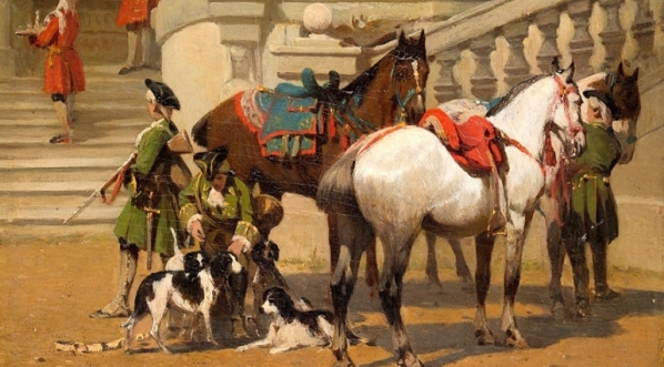  "Przed polowaniem" Ludwika Kurelli.  