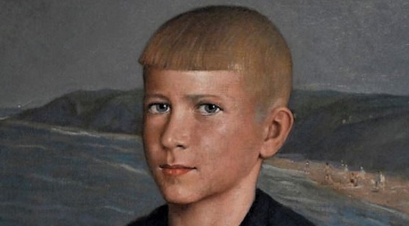  "Portret chłopca z piłką" Bolesława Nawrockiego.  