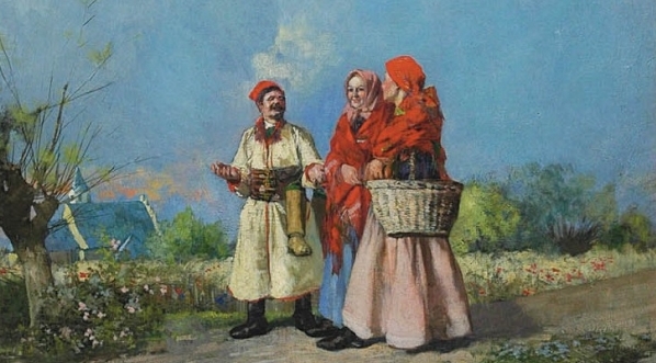  "Spotkanie na wiejskiej drodze" Ludwika Stasiaka.  