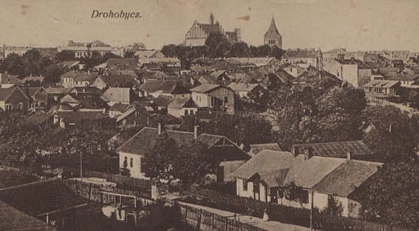  Panorama Drohobycza, w którym spędził większość życia Bruno Schulz.  