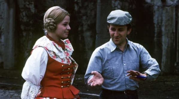  Na planie filmu "Perła w koronie" w 1971 r.  