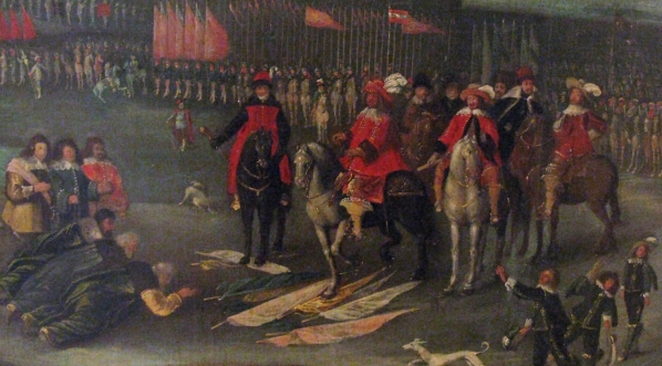  "Władysław IV Waza odbierający hołd Michaiła Szeina po zwycięstwie pod Smoleńskiem".  