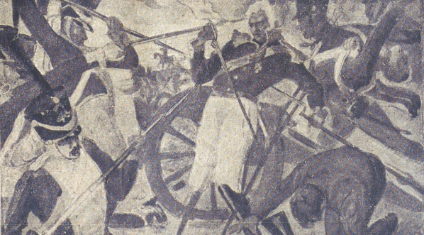  "Sowiński odpiera pchnięcia napastujących" Konstantego Rayskiego-Kietlicza.  