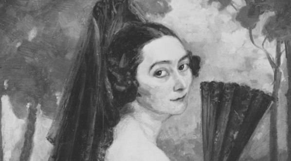 Obraz Stanisława Niesiołowskiego przedstawiający portret pani Sikorskiej.  