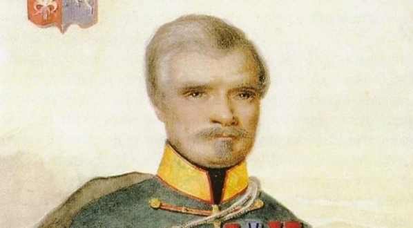  Ludwik Bystrzonowski w mundurze pułkownika węgierskiego z 1849 roku.  