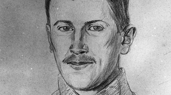  Rysunek Wincentego Wodzinowskiego przedstawiający komendanta Tadeusza Wyrwę-Furgalskiego.  