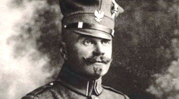  "Pułk. Daniel Konarzewski, dowódca Grupy wojsk Wielkopolskich, przysłanych  w marcu 1919 z rozkazu gen. Dowbór-Muśnickiego na odsiecz Lwowa."  