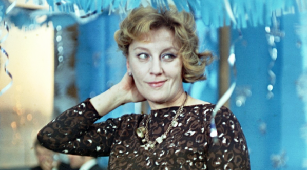  Irena Laskowska w trakcie realizacji filmu "Polowanie na muchy" w 1969 r.  