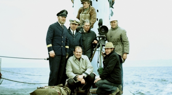  Fotografia wykonana w trakcie realizacji filmu "Agent nr 1" w 1971 r.  