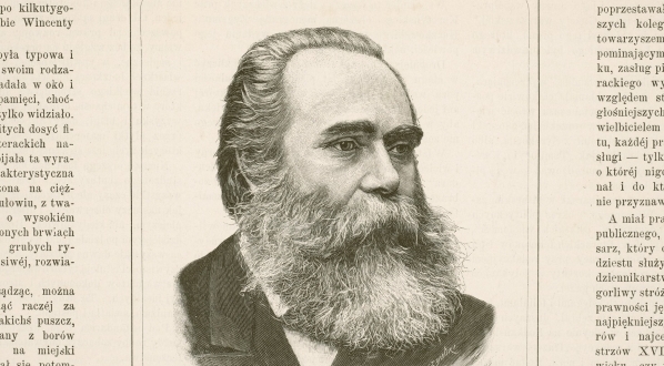  Portret Wincentego Korotyńskiego na stronie tytułowej "Tygodnika Ilustrowanego".  