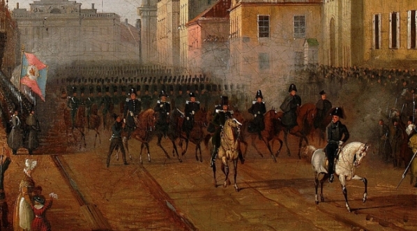  "Powrót Oddziałów Wojska Polskiego z Wierzbna" (lub "Generał Chłopicki na czele pułku strzelców konnych gwardii" Marcina Zaleskiego.  