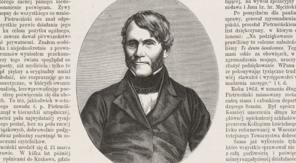  Portret Ludwika Pietrusińskiego na pierwszej stronie "Tygodnika llustrowanego".  