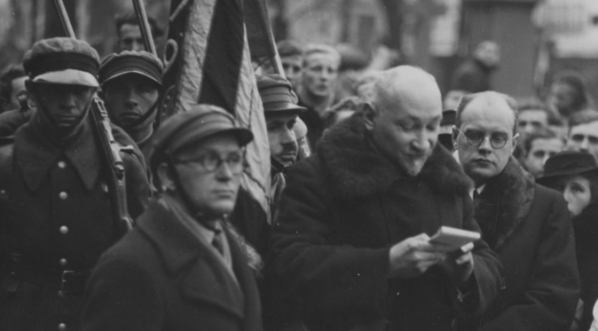  Pogrzeb Piotra Choynowskiego na cmentarzu powązkowskim w Warszawie w listopadzie 1935 r.  