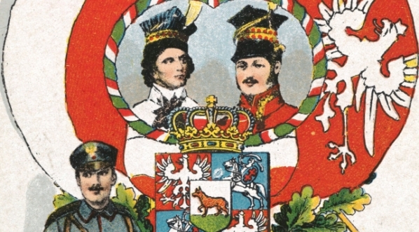  "Orzeł biały w wawrzynie i chwale, która bije z piastowej korony, on to wiedzie wciąż wytrwale nasze - Legiony!"  