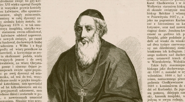  Strona tytułowa "Tygodnika Illustrowanego" z portretem biskupa Melchiora Giedroycia.  