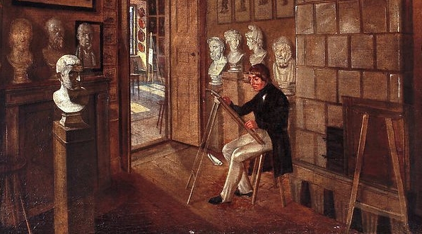  "Malarz w pracowni" Aleksandra Kokulara.  