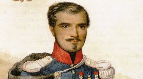  Ludwik Bystrzonowski w mundurze majora wojsk francuskich z 1840 roku.  