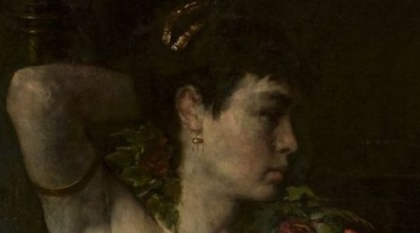  "Bachantka - półakt kobiecy" Henryka Piątkowskiego.  