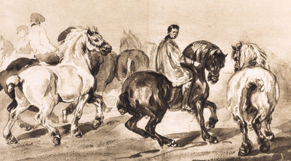  "Wieśniacy francuscy na koniach" Piotra Michałowskiego.  