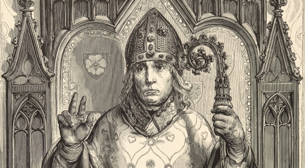  "Jan Bodzanta, Bodzęta h. Poraj (1290-1366) - biskup krakowski (wg pieczęci)."  