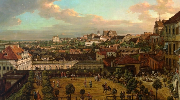  "Widok Warszawy z tarasu Zamku Królewskiego" Bernardo Bellotto.  