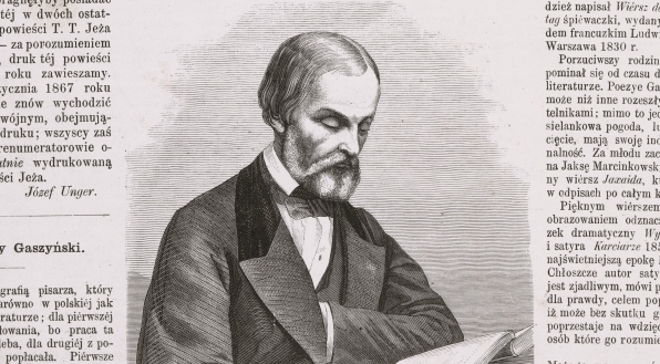  Portret Konstantego Gaszyńskiego na pierwszej stronie "Tygodnika Illustrowanego".  