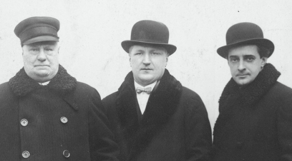  Mieczysław Frenkiel, Jozef Węgrzyn i Mieczysław Rudkowski.  