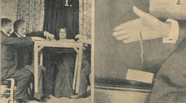  Tablica I z książki "Okultyzm i magja w świetle parapsycholgji" Józefa Świtkowskiego.  