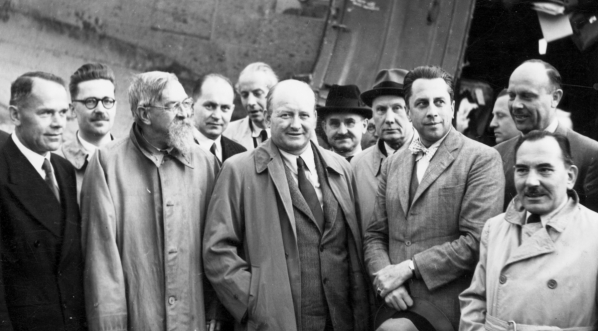  Powitanie premiera Stanisław Mikołajczyka po powrocie z wizyty w ZSRR 13.08.1944 r.  