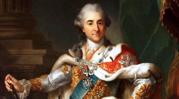  "Portret Stanisława Augusta Poniatowskiego w stroju koronacyjnym".  