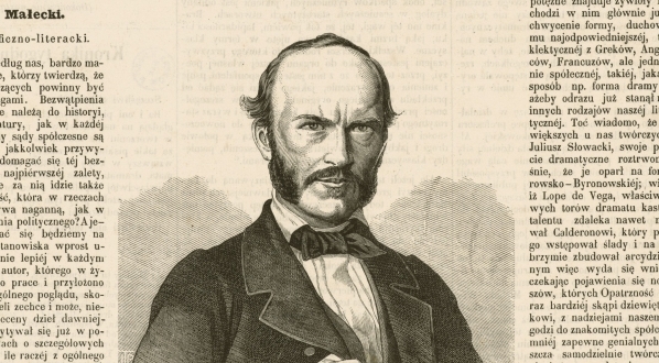  Portret Antoniego Małeckiego na stronie tytułowej "Tygodnika Illustrowanego".  