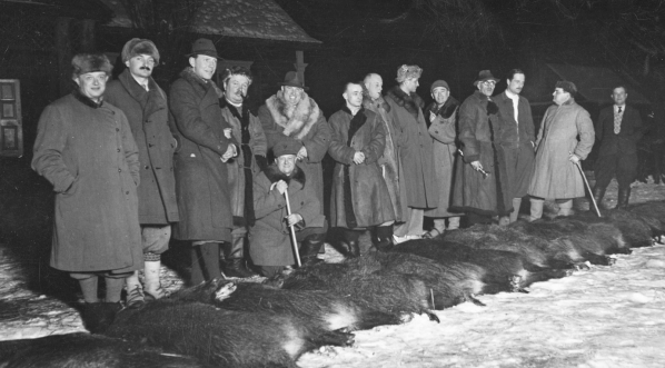  Polowanie w ordynacji księcia Karola Mikołaja Radziwiłła w lutym 1938 r.  