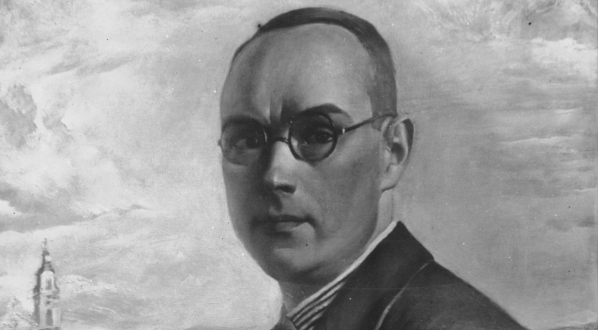  Obraz Ludomira Sleńdzińskiego "Autoportret z teką".  