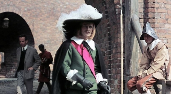  Jan Nowicki na planie filmu Jerzego Hoffmana "Pan Wołodyjowski" z 1969 roku.  