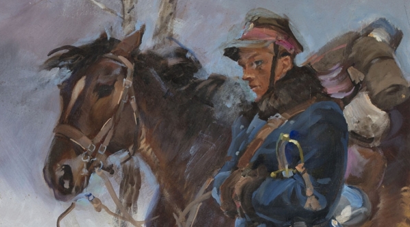  "Ułan z koniem" Wojciecha Kossaka.  