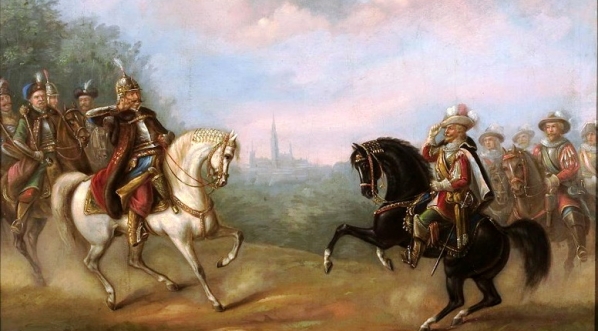  "Spotkanie Jana III Sobieskiego z cesarzem Leopoldem pod Wiedniem" Feliksa Sypieniewskiego.  