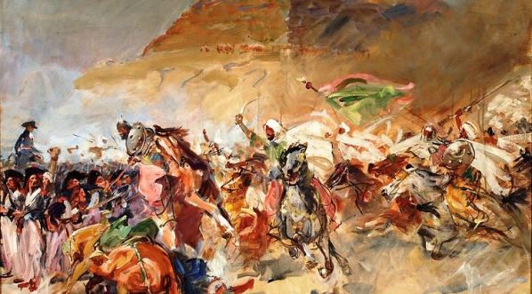  "Bitwa pod piramidami" Wojciecha Kossaka.  