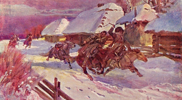  "Pościg za bolszewikami" Wojciecha Kossaka.  