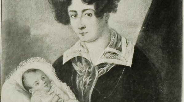  "Ludwika z Chopinów Jędrzejewiczowa z synkiem Henrykiem".  