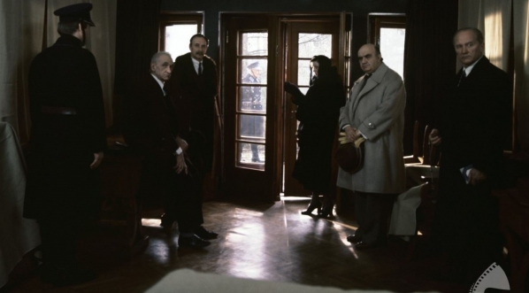  Na planie filmu "Sprawa Gorgonowej" z 1977 r.  