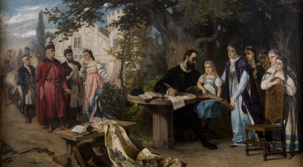  "Odwiedziny Jana Zamoyskiego w Czarnolesie" Karola Millera.  