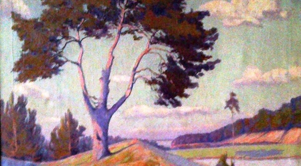  "Samotna sosna nad Pilicą" Kazimierza Sadłowskiego.  