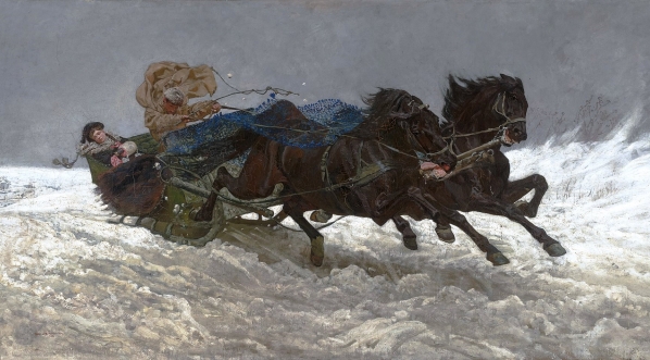  "Powrót z balu" Józefa Chełmońskiego.  