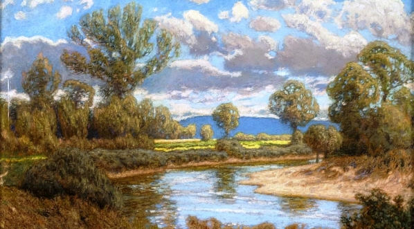  "Pejzaż z okolic Leńcza" Ludomira Benedyktowicza.  