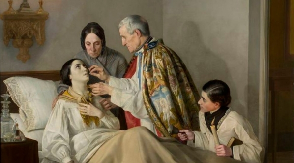  "Ostatnia komunia umierającej" Tadeusza Goreckiego.  