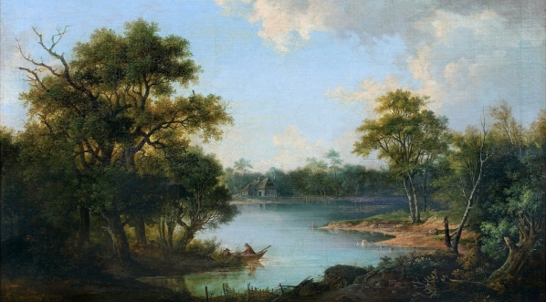  "Pejzaż nadwodny" Franciszka Ruśkiewicza.  