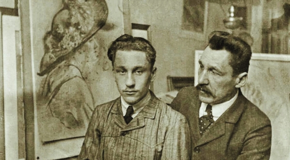  Tadeusz Tański z ojcem.  