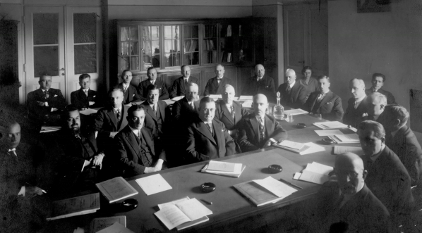  Pierwsze posiedzenie Rady Państwowego Instytutu Eksportowego 19.04.1928 roku.  
