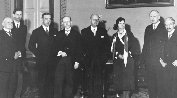  Prezes Izby Apelacyjnej w Amiens Feliks Mazeud z wizytą w Warszawie 31.01.1932 r.  